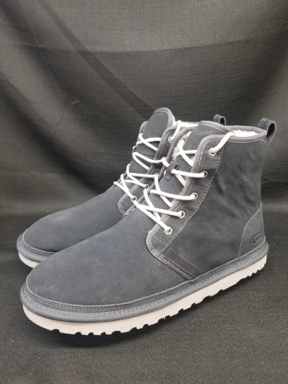 UGG Men's HARKLEY Pull-on 1016472M True Navy suede Boots Size 13 NEW NO BOX!